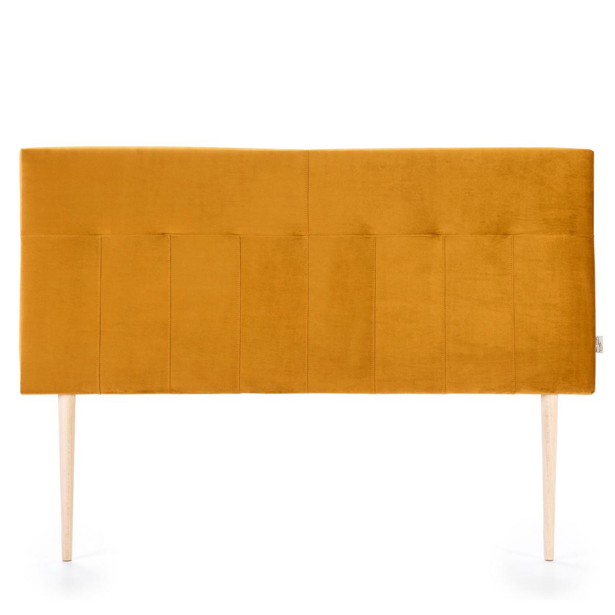 KOPFTEIL 140x100 cm Napoles Senf - Dunkelgelb, Textil (8/100/140cm) - VS Venta-stock