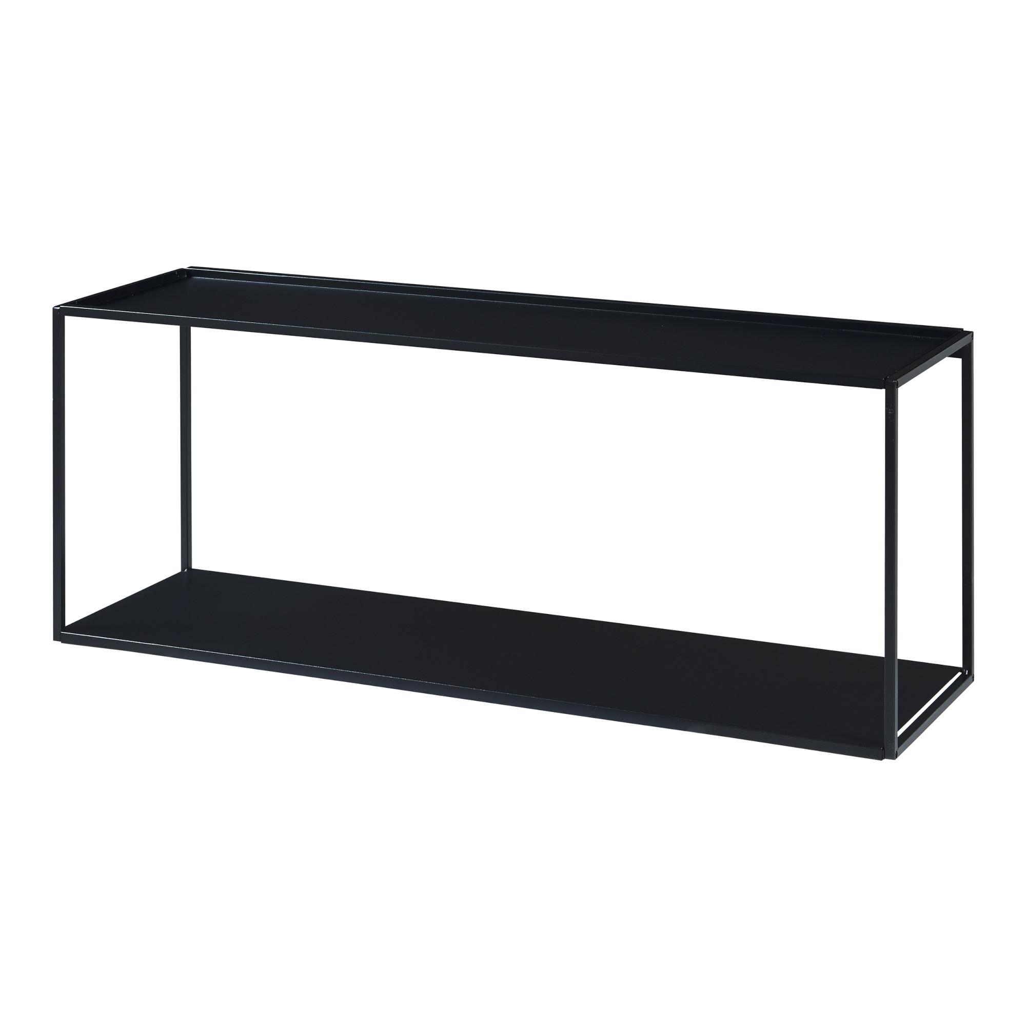 WANDREGAL Notodden - Schwarz, Metall (90/35/25cm) - [en.casa]
