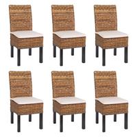 ESSZIMMERSTUHL Dunkelbraun 6er-Set - Dunkelbraun/Braun, Holz (46/96/41cm) - MCW