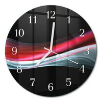 WANDUHR aus Glas Ø30 cm - Abstraktion - Multicolor, Glas (30/30/0.4cm) - TULUP
