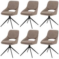 ESSZIMMERSTUHL Beige 6er-Set - Beige, Textil (55/87/55cm) - MCW