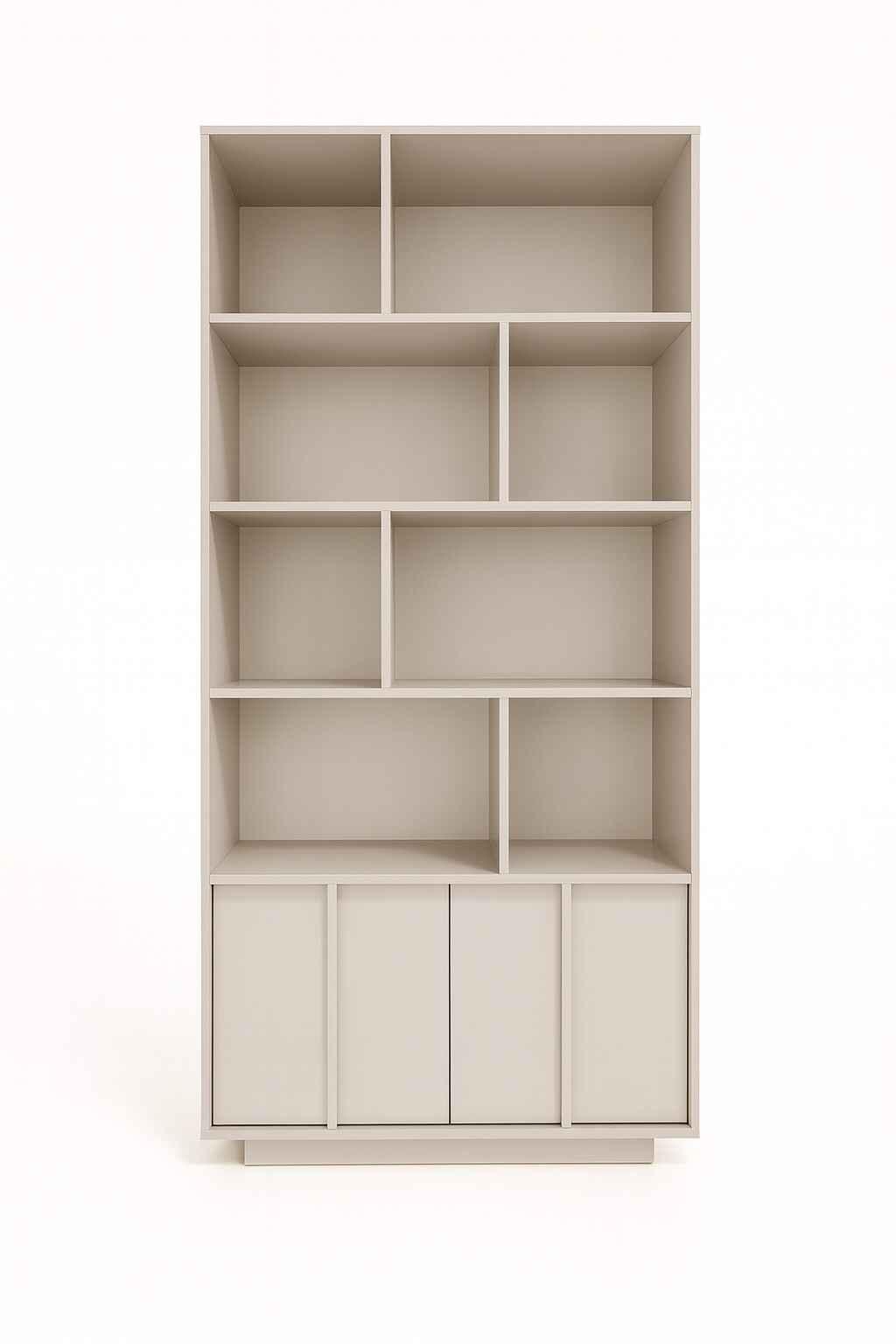 BÜCHERREGALE PIANO 90 / 195 / 36 cm Kaschmir - Kaschmir, Holzwerkstoff (90/195/36cm) - MASSENO
