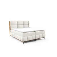 BOXBETT Charlie - Ecru, Holzwerkstoff/Textil (180/200cm) - Fun Möbel