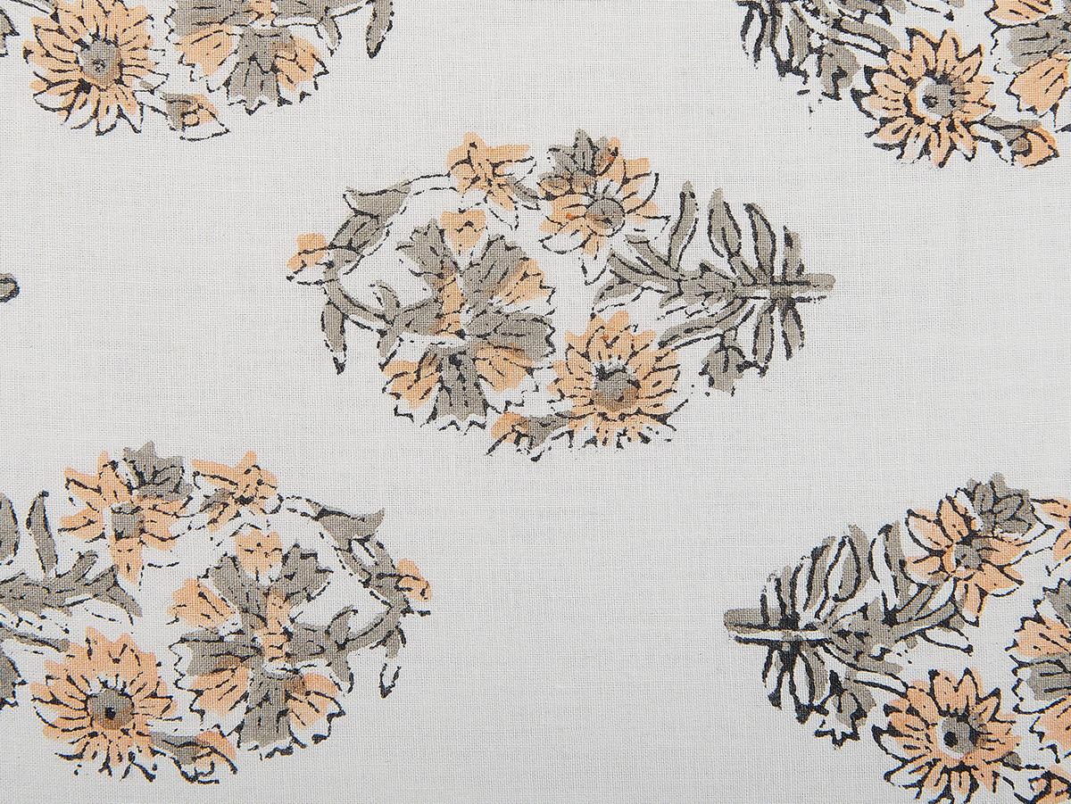 DEKOKISSEN 2er-Set Weiß 45/45 cm Sativus - Weiß, Naturmaterialien/Textil (45/45cm) - Beliani