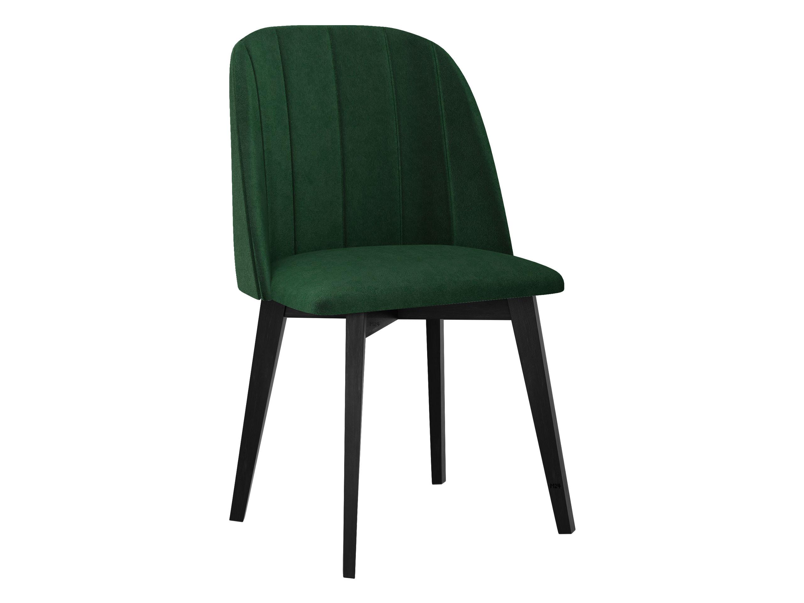 ESSZIMMERSTUHL Monti III Pik Gerade - Schwarz/Grün, Holz/Textil (48/83/55cm) - MIRJAN24