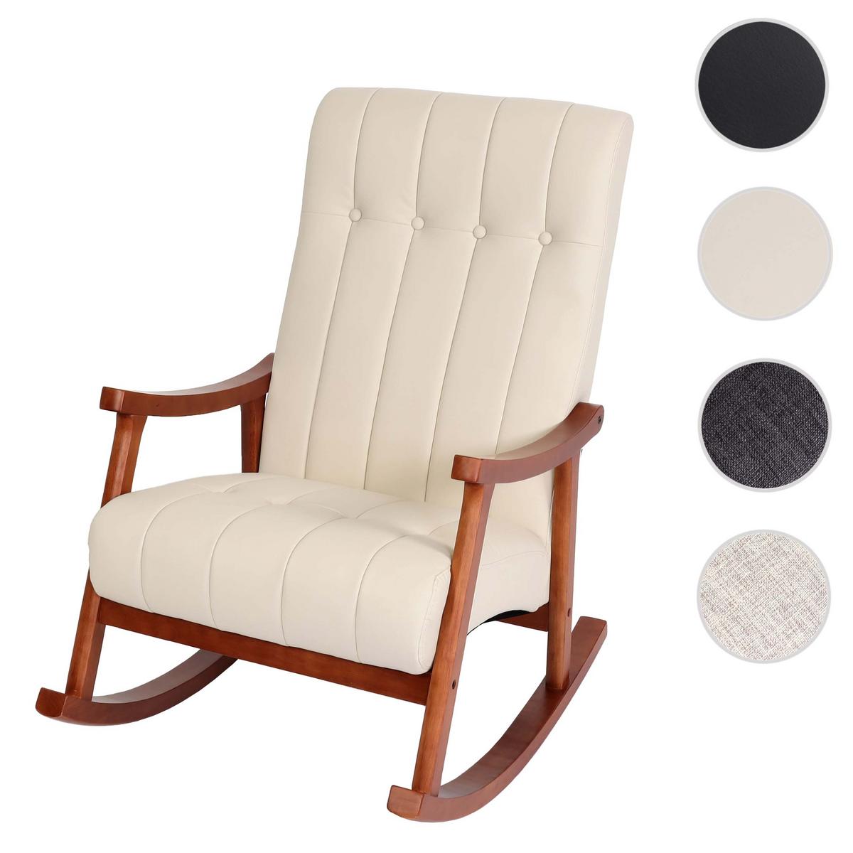 SCHAUKELSTUHL Cremeweiß - Creme/Weiß, Textil (62/97/82cm) - MCW