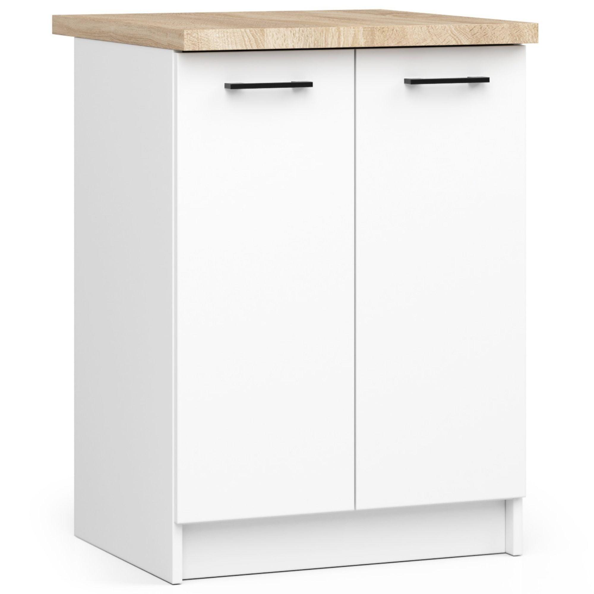 UNTERSCHRANK Weiß 85/60/46 - Weiß, Holzwerkstoff (60/85/46cm) - RAUMHIRSCH FURNITURE