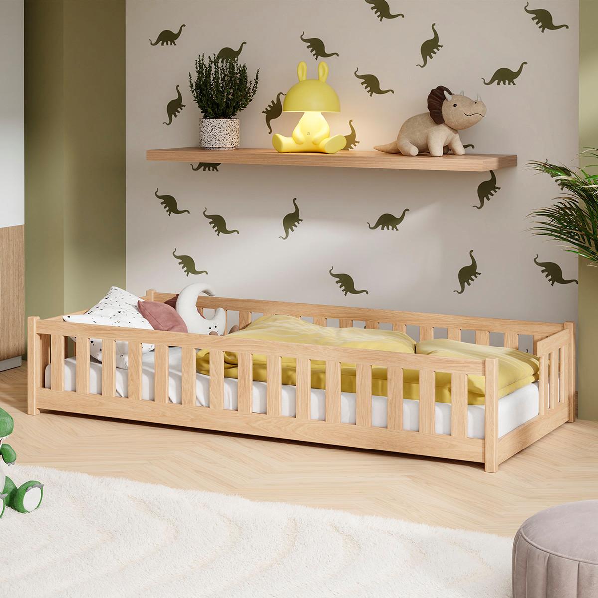 BETT Théa Holz - Braun, Holz - Petits-meubles