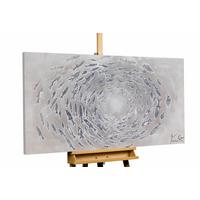 ÖLGEMÄLDE 120/60 cm - Grau, Holz/Textil (120/60cm) - KUNSTLOFT