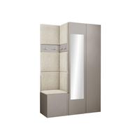 GARDEROBEN-SET Orion XXVI - Kaschmir/Creme, Holzwerkstoff/Kunststoff (116/186/46cm) - MIRJAN24