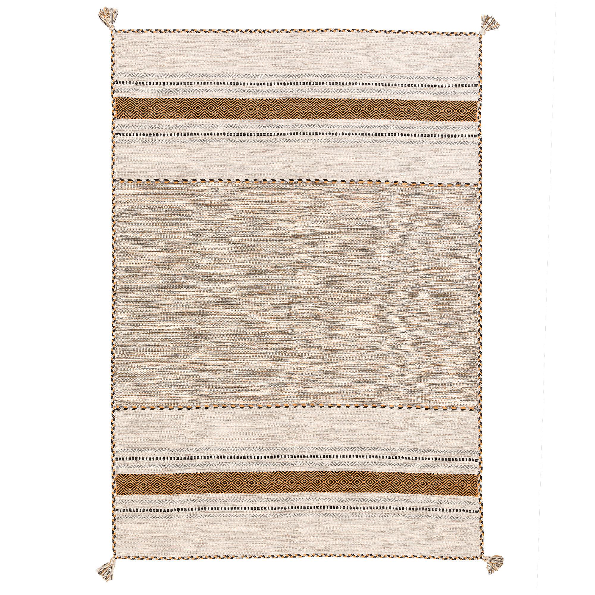 NATUR TEPPICH KELIM NAVARRO - Currygelb, Textil (120/180cm) - Pergamon