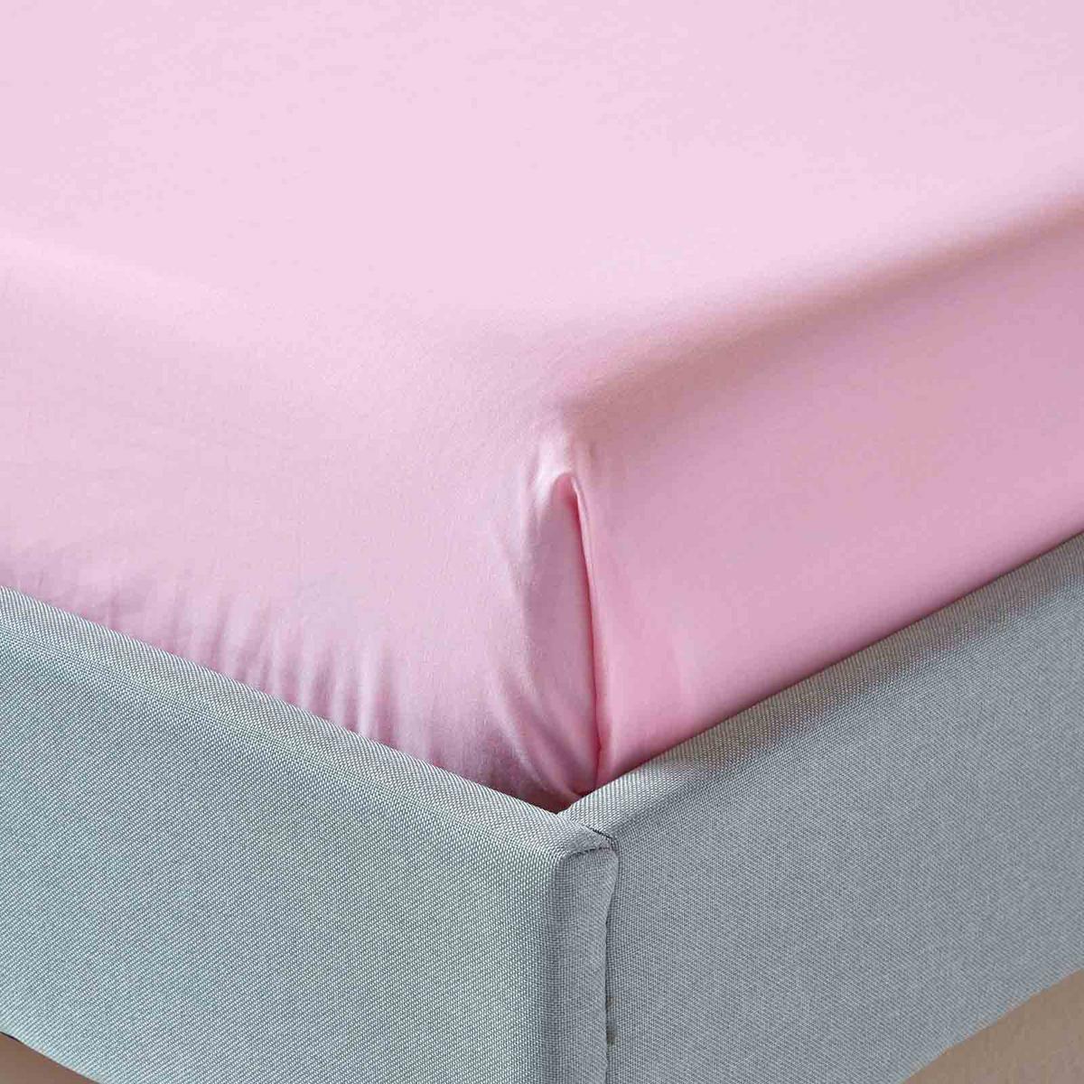 BETTLAKEN ohne Gummizug, Ägyptische Baumwolle, Fadendichte 200 - Rosa, Textil (275/275cm) - Homescapes