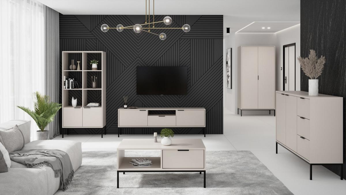 TV-MÖBEL Seattle Kaschmir - Beige, Holzwerkstoff (175/56.4/33cm) - Petits-meubles