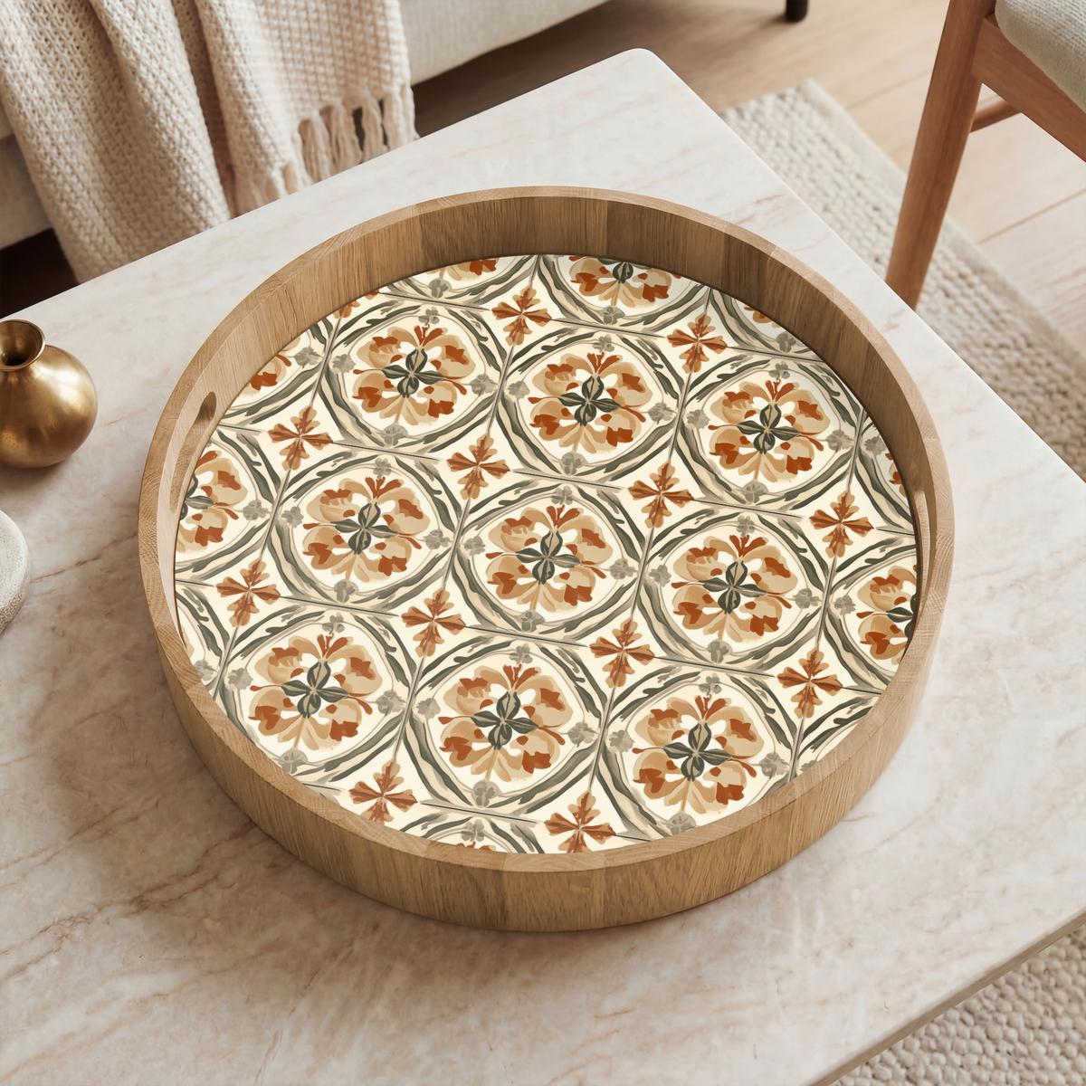 TABLETT Elegant - antik - farbenfroh 40x40 cm - Multicolor, Holz (40/5/5cm) - OnlyWow