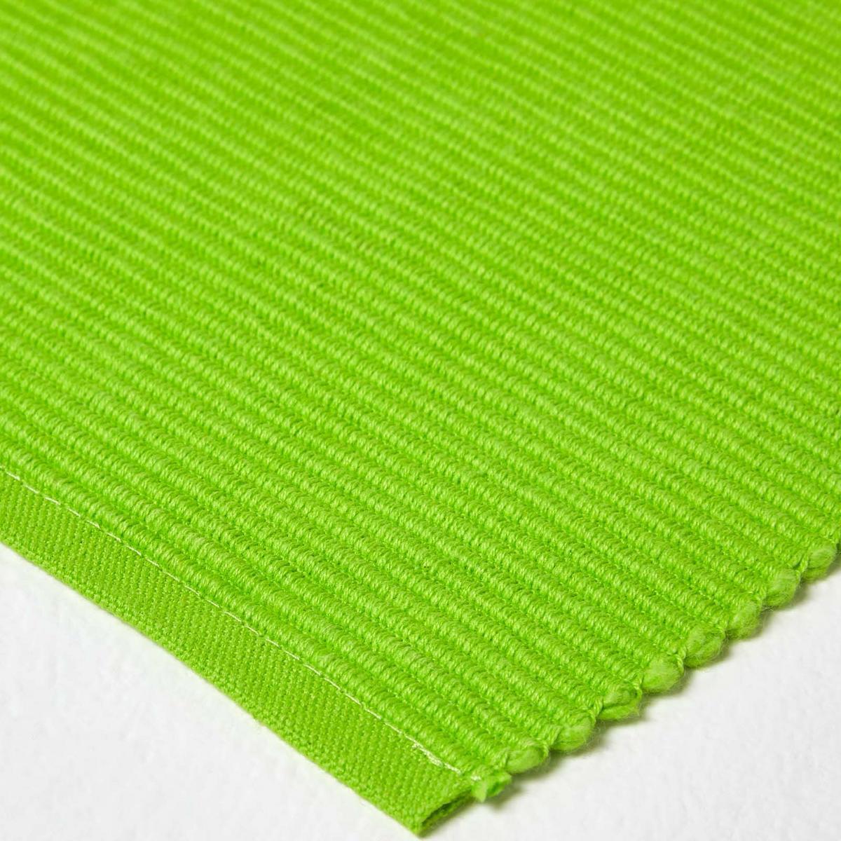 TISCHSET limette im 2er-Set 33/50 cm, 100% Baumwolle - Limette, Textil (33/50cm) - Homescapes
