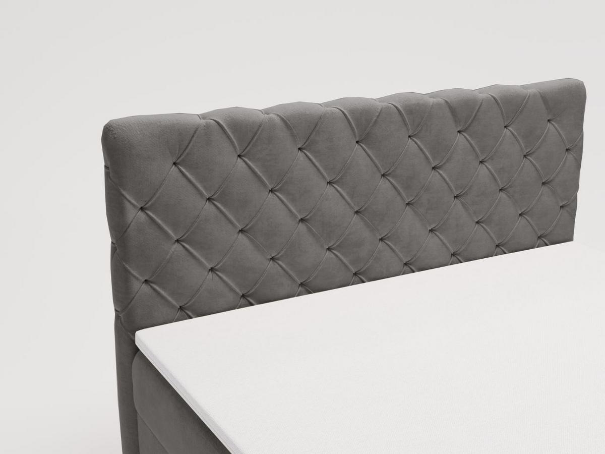 BOXBETT Lunaris 180x200 Dunkelgrau - Dunkelgrau, Holz/Textil (180/200cm) - Graingold