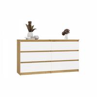 KOMMODE Anthrazit, Weiß 138/75/40 - Anthrazit/Weiß, Holzwerkstoff (138/75/40cm) - RAUMHIRSCH FURNITURE