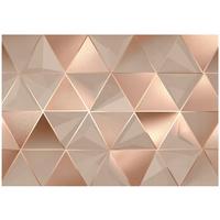 FOTOTAPETE Abstrakt Geometrisch Beige 400x280 cm - Multicolor, Papier (400/280cm) - Wallarena