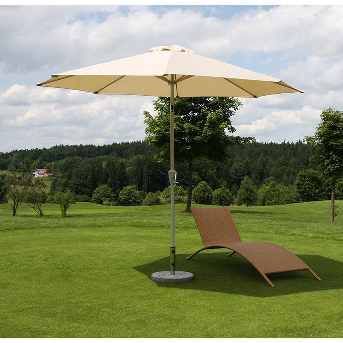 SONNENSCHIRM Cremeweiß - Weiß, Textil (270/270cm) - MCW