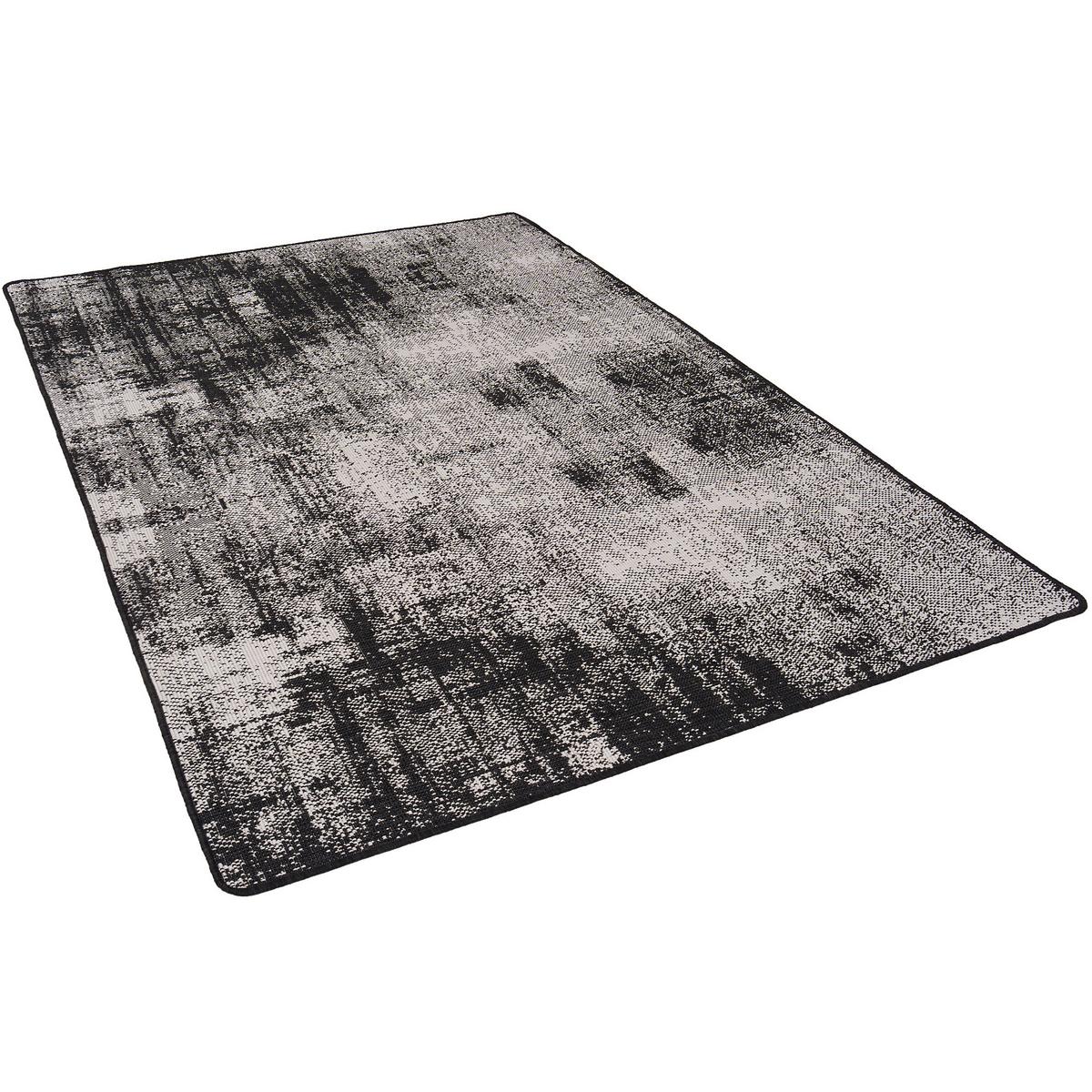 IN- UND OUTDOOR TEPPICH BEIDSEITIG NEWPORT DESIGN - Schwarz, Textil (80/320cm) - Snapstyle