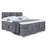 BOXSPRINGBETT elektrisch verstellbar mit 2 Matratzen H4/Taschenfederung PROT EL 140 x 200 Dunkelgrau - Dunkelgrau, Holzwerkstoff (147/200cm) - ALTDECOR