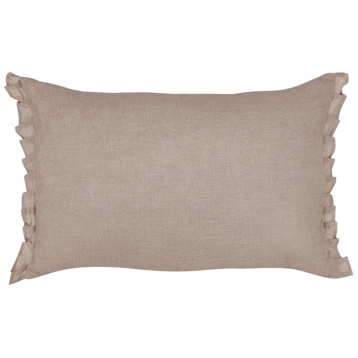 DEKOKISSEN 2er-Set Hellbraun 30/45 cm Sassafras - Hellbraun, Textil (45/30cm) - Beliani