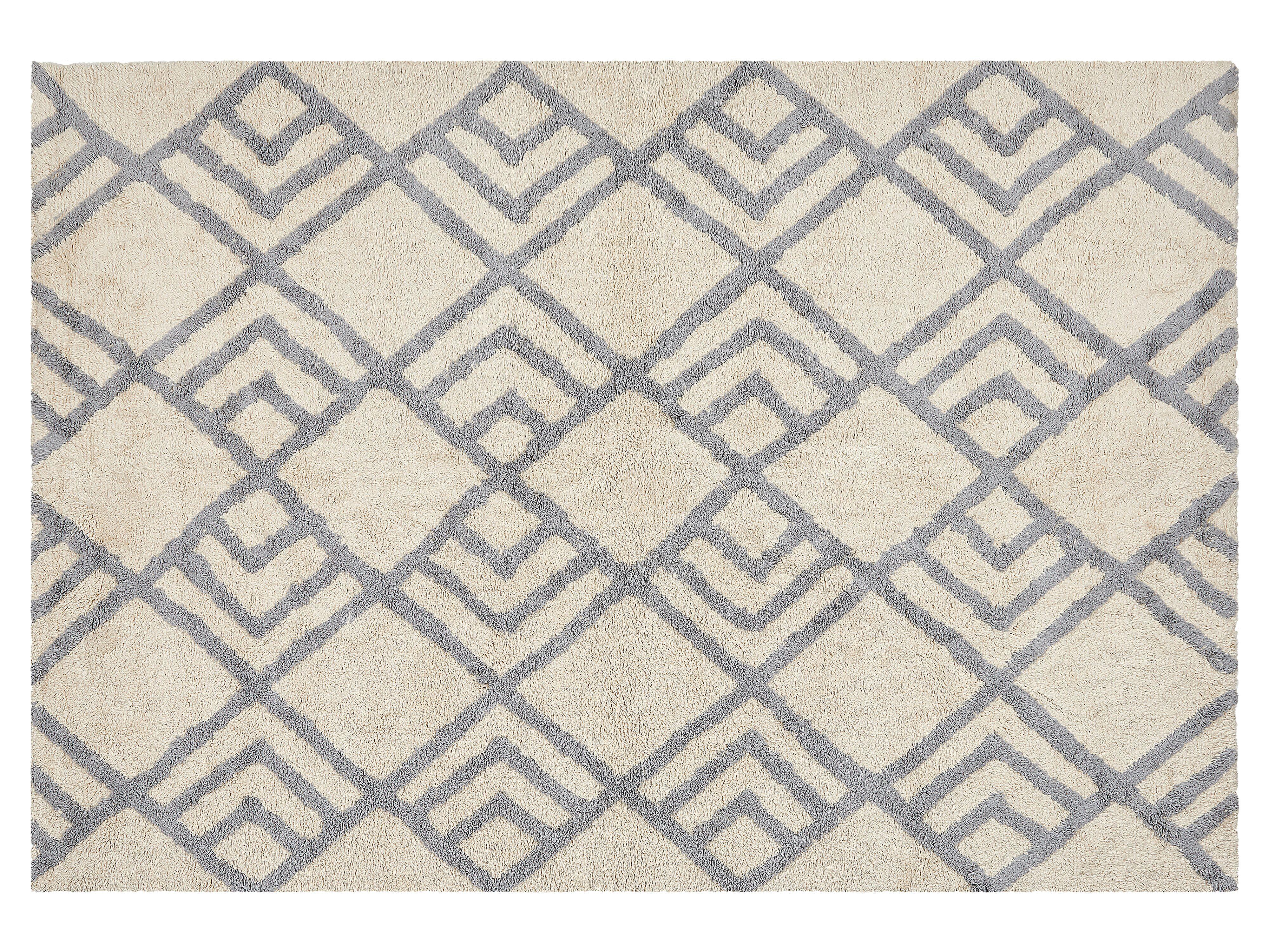KURZFLOR-TEPPICH Nevsehir 200/140 cm - Beige, Textil (140/200cm) - Beliani