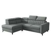 ECKSOFA Milano 2RRLXP, Seite: Links LXP+R+2R - Graphitfarben, Holz/Textil (249/195cm) - MIRJAN24