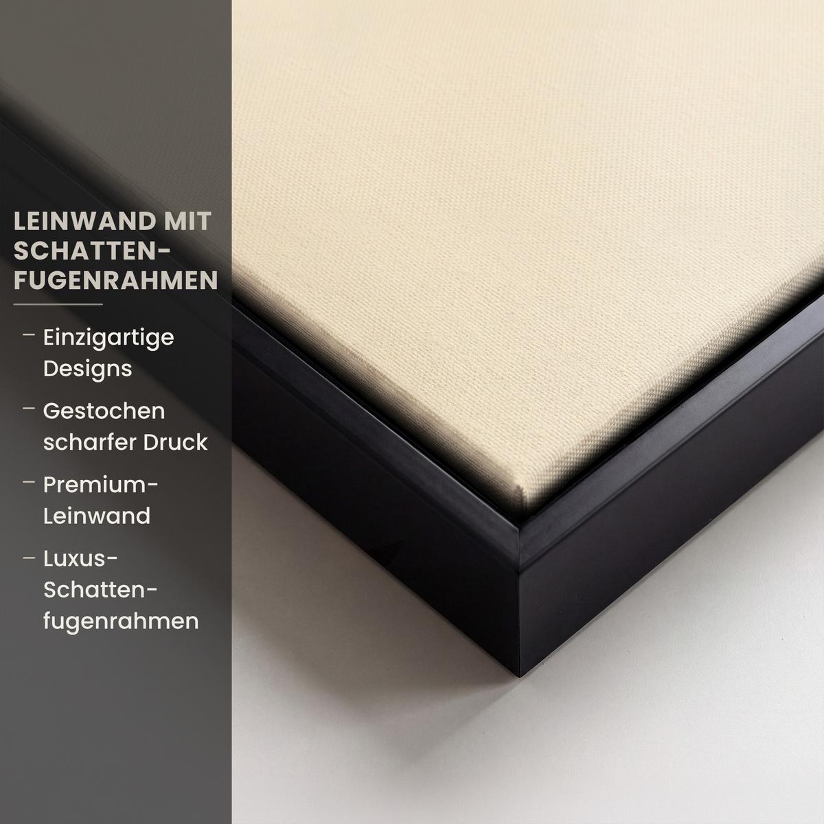 LEINWAND Bilder mit Rahmen - Beige - Osterkuchen - Eier - 100x150 - Beige, Textil (100/150cm) - MuchoWow