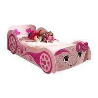 AUTOBETT Kalotina 213x68x101 aus MDF in Rosa - Rosa, Holzwerkstoff (90/200cm) - 58aufmkessel