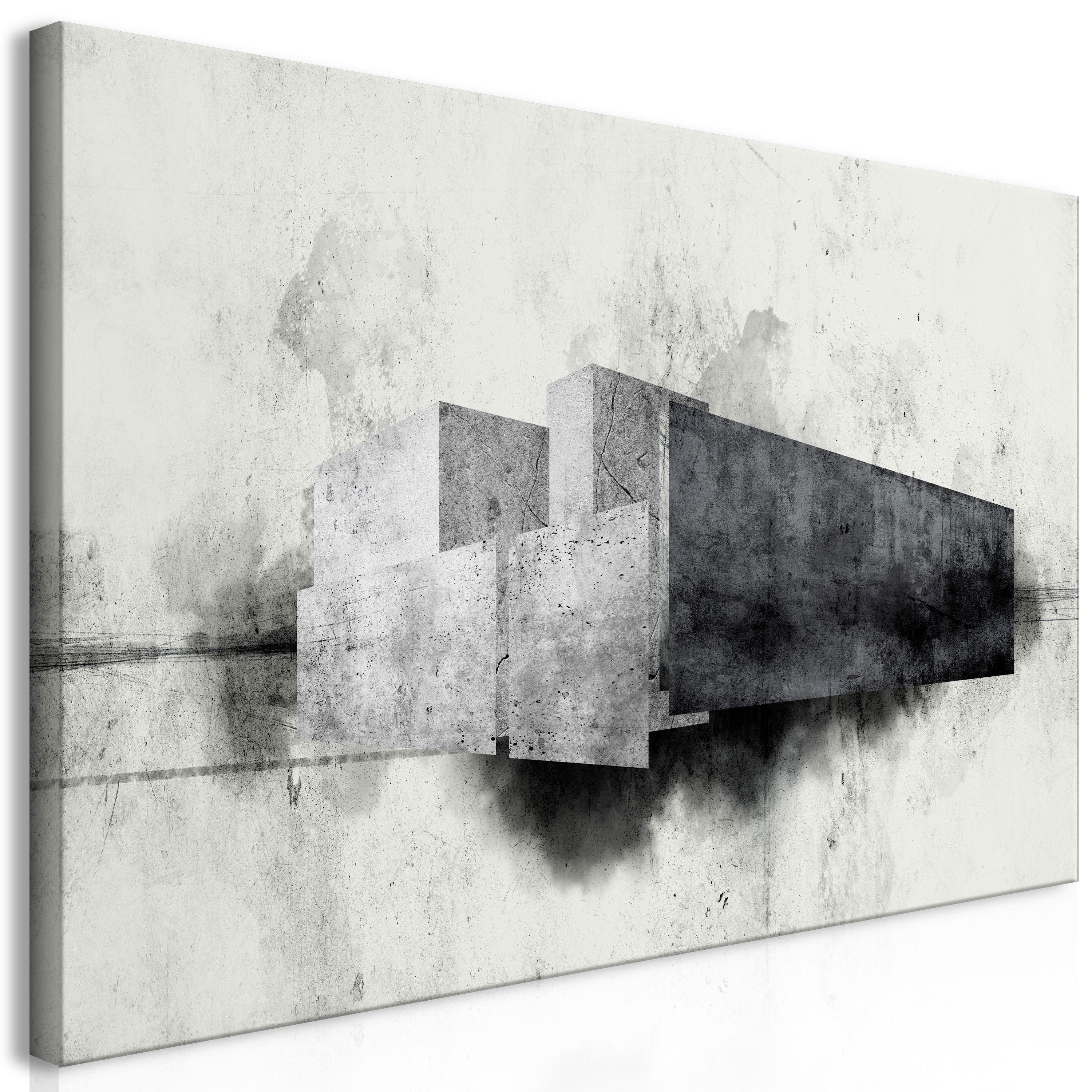 KUNSTDRUCK Schwarz-Weiß 70/35 cm - Schwarz, Textil (70/35cm) - KUNSTLOFT