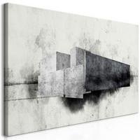 KUNSTDRUCK Schwarz-Weiß 120/60 cm - Schwarz, Textil (120/60cm) - KUNSTLOFT