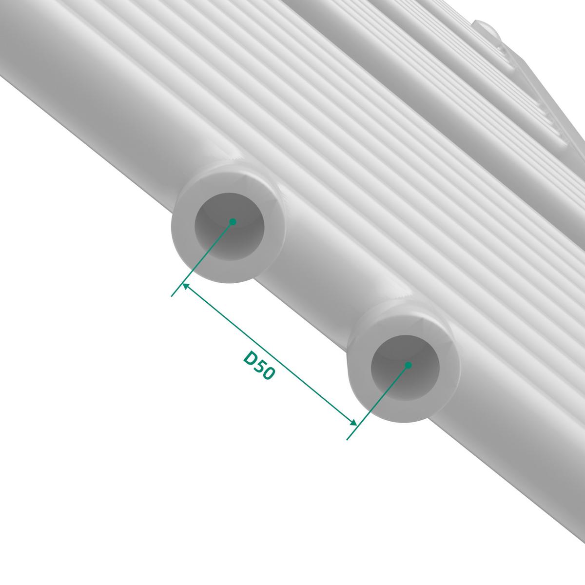 HANDTUCHHEIZKÖRPER Voss I. - Weiß, Metall (50/140/3cm) - [neu.haus]