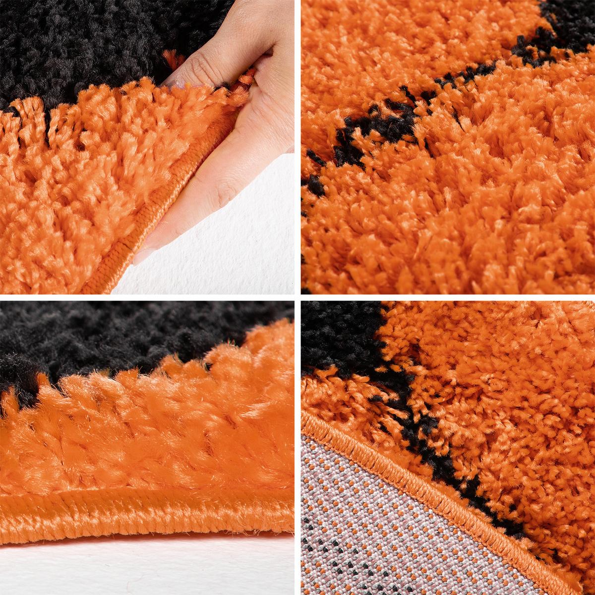 SPIELTEPPICH MATREI in Orange, mit Basketball-Motiv, Ø 120 cm - Orange, Textil (120/120cm) - KADIMA DESIGN
