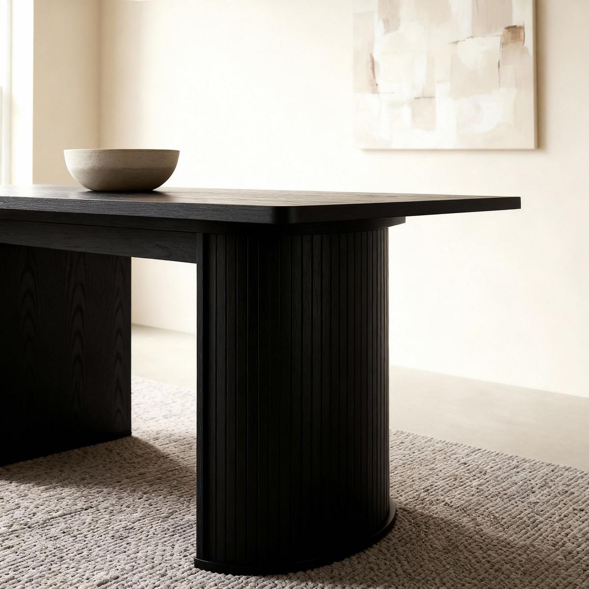 ESSTISCH GUARDA schwarz - Schwarz, Holzwerkstoff (90/180/75cm) - IDIMEX