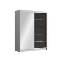 SCHIEBETÜRENSCHRANK Flavio III - Goldfarben/Multicolor, Holzwerkstoff/Metall (150/200/58cm) - MIRJAN24