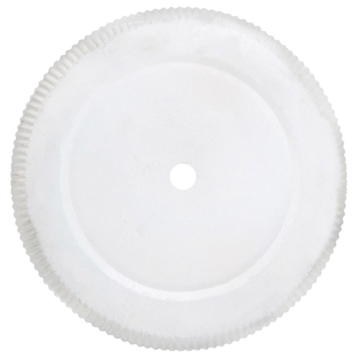 BLUMENTOPF Weiß Oreoi - Weiß, Naturmaterialien (37cm) - Beliani
