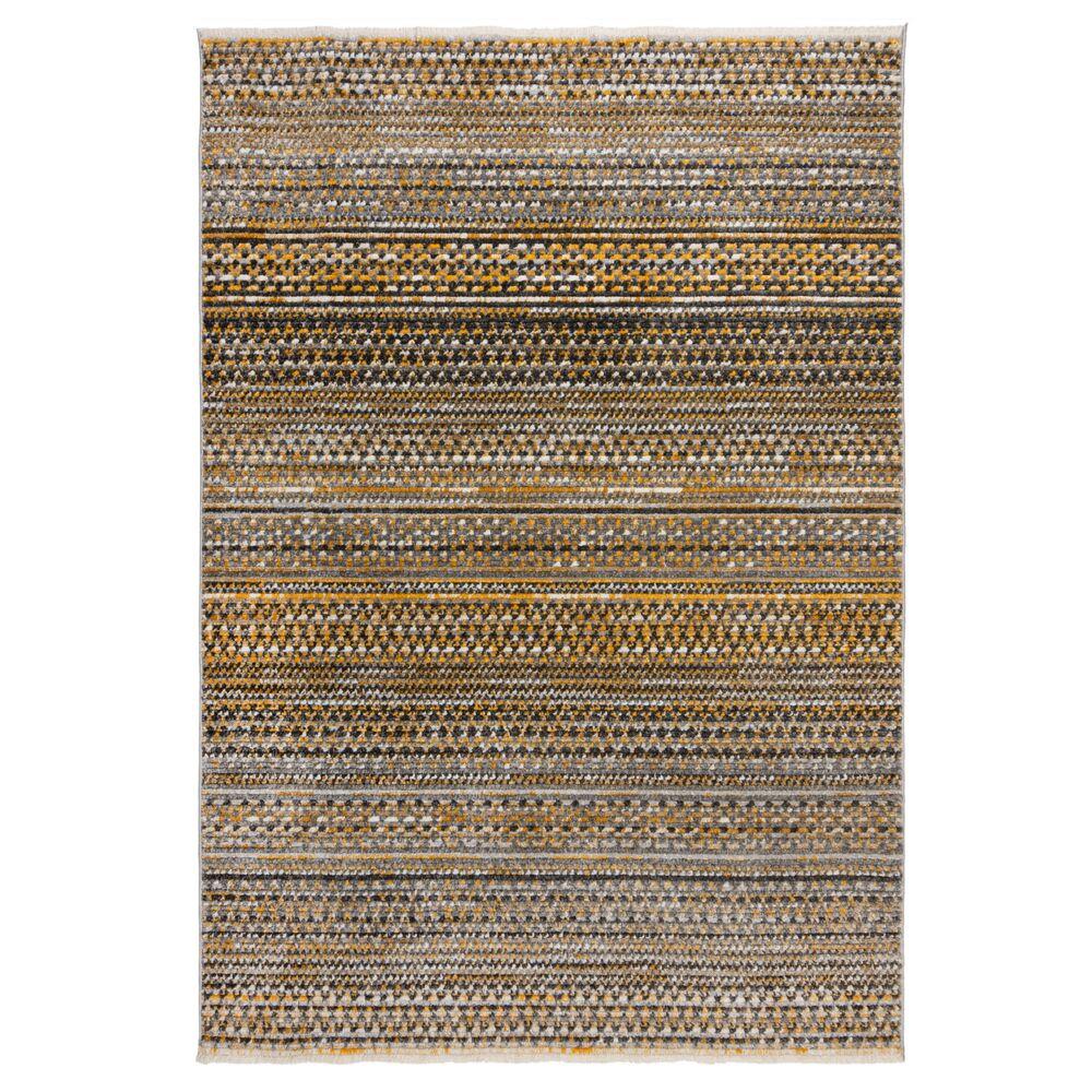 TEPPICH PERRAN, gestreift, Senfgelb, 120 x 160 cm - Gelb, Textil (160/120cm) - KADIMA DESIGN