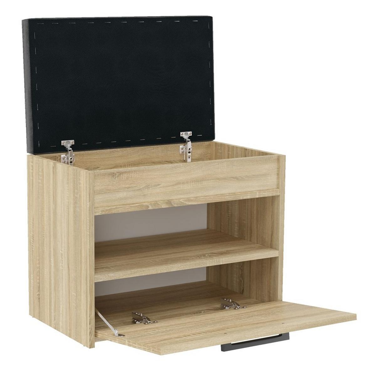 SCHUHSCHRANK Sonoma 60/49/35 - Sonoma Eiche, Holzwerkstoff (60/49/35cm) - RAUMHIRSCH FURNITURE