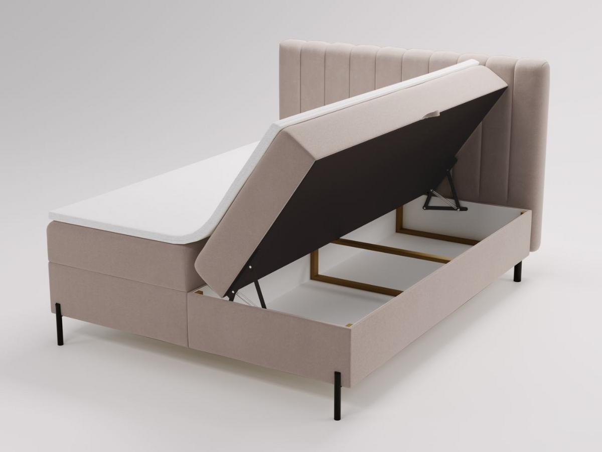BOXBETT Primavera 160x200 Beige - Beige, Holz/Textil (160/200cm) - Graingold