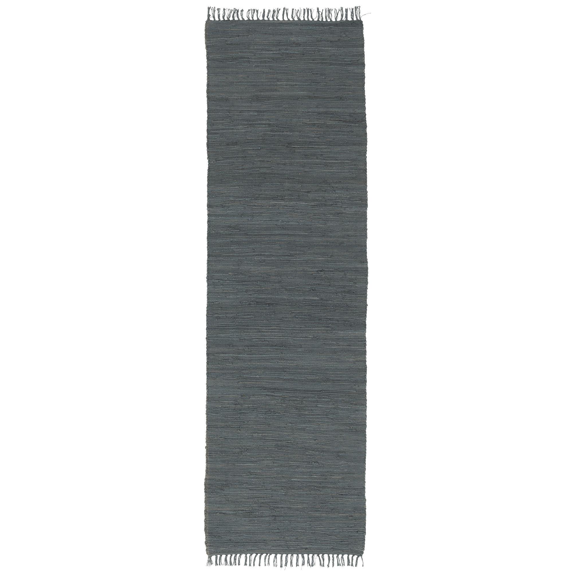 BAUMWOLLE NATUR TEPPICH LÄUFER JOLLY COTTON - Anthrazit, Textil (70/140cm) - Pergamon