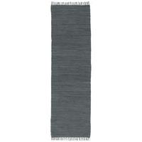 BAUMWOLLE NATUR TEPPICH LÄUFER JOLLY COTTON - Anthrazit, Textil (90/160cm) - Pergamon