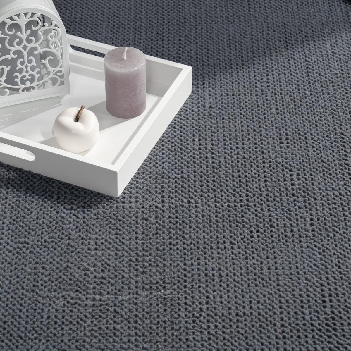 KURZFLORTEPPICH, einfarbig, Florhöhe 12 mm, Anthrazit, 200 x 280 cm - Anthrazit, Textil (280/200cm) - KADIMA DESIGN