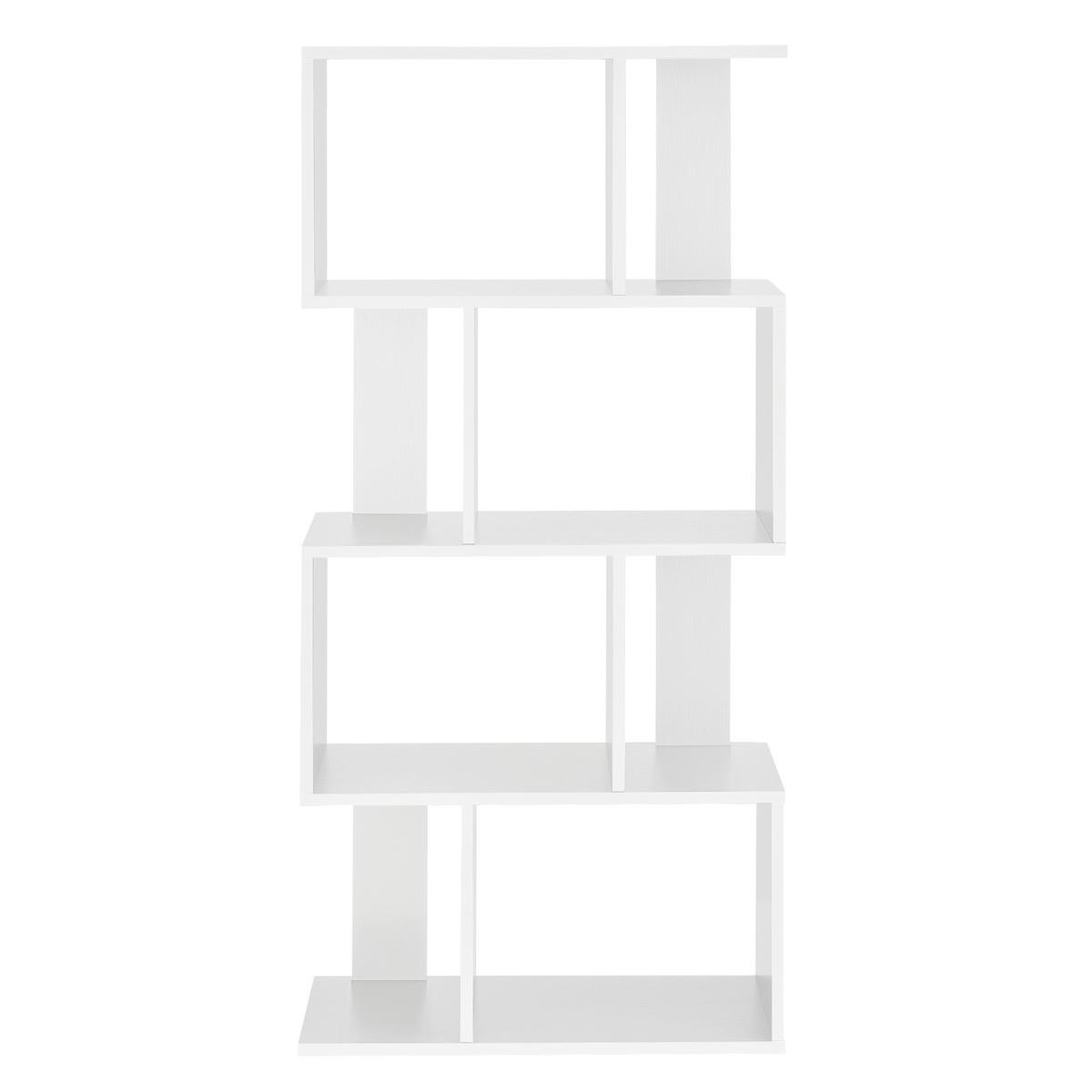 BÜCHERREGAL Brattahlid - Weiß, Holzwerkstoff (60/130/24cm) - [en.casa]