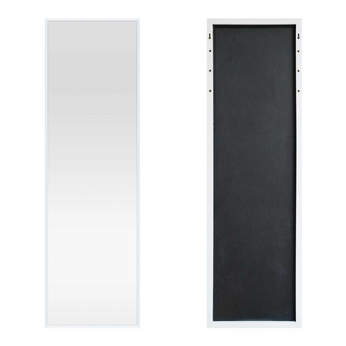 TÜRSPIEGEL Lesina - Weiß, Metall (37/120/2cm) - [en.casa]