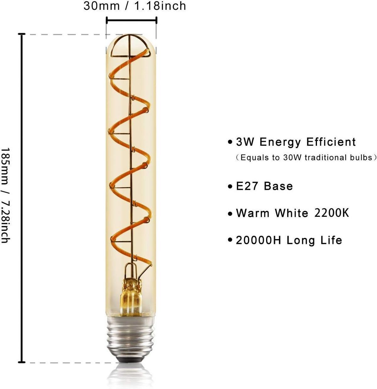 LED-LEUCHTMITTEL Apolda II 3/3/18.5cm - Braun, Glas (3/18.5cm) - Nettlife