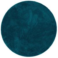 HOCHFLOR SUPER SOFT TEPPICH SILKY RUND - Petrol, Textil (200/200cm) - Pergamon