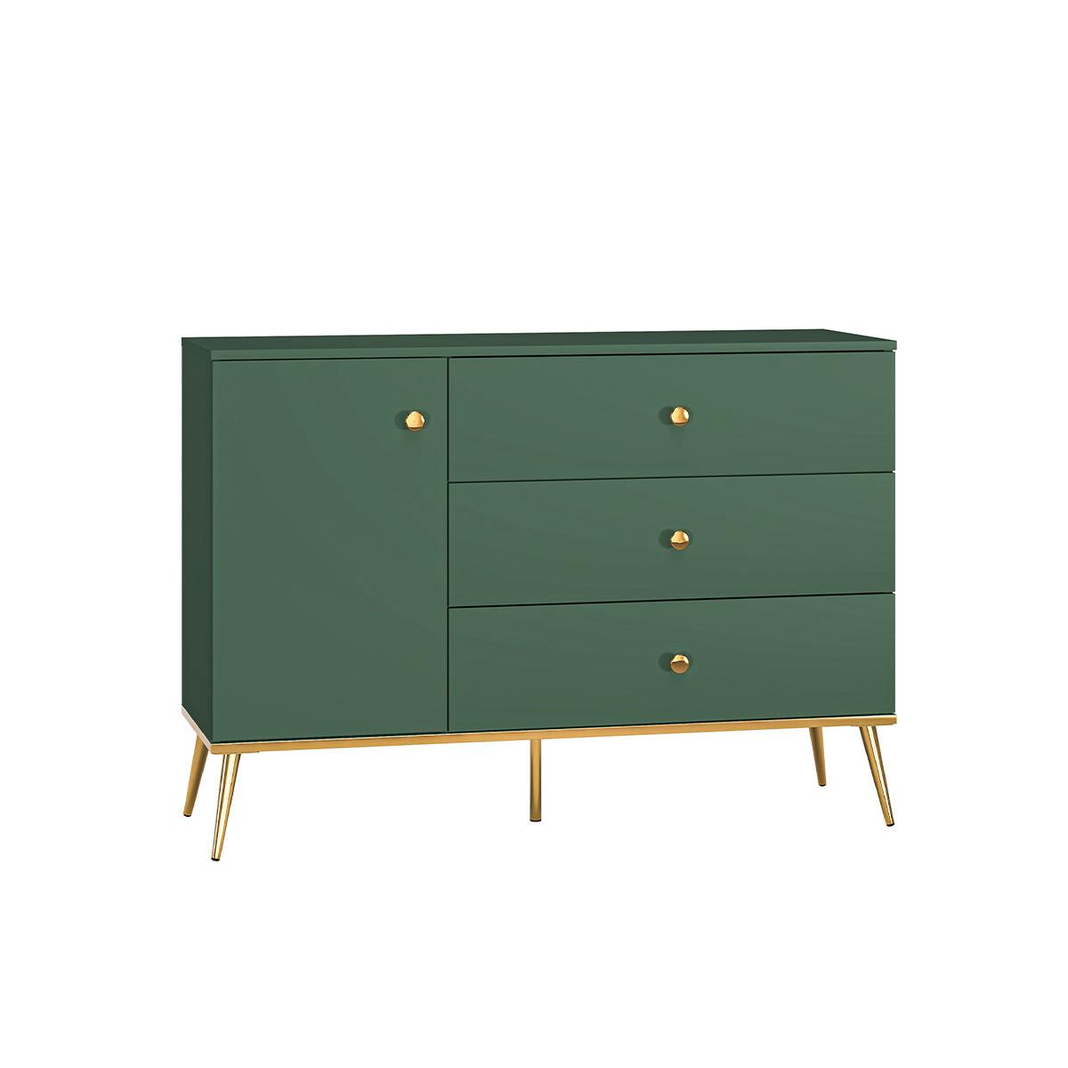 SIDEBOARD Thalia Grün - Grün, Holzwerkstoff (120/85/40cm) - Petits-meubles