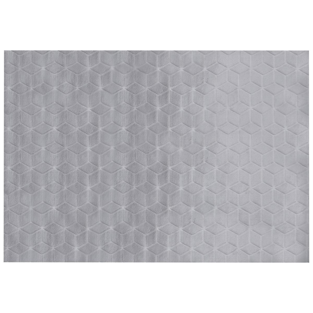 SHAGGY-KUNSTFELLTEPPICH Thatta 230/160 cm - Grau, Kunststoff (160/230cm) - Beliani