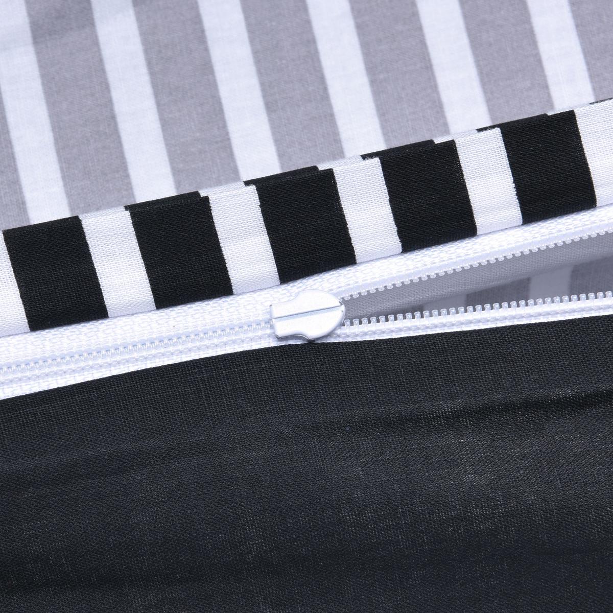 BETTWWÄSCHE Dana 155/220 cm + Kissenbezug 80/80 cm Gestreift Renforcé - Multicolor, Textil (155/220cm)